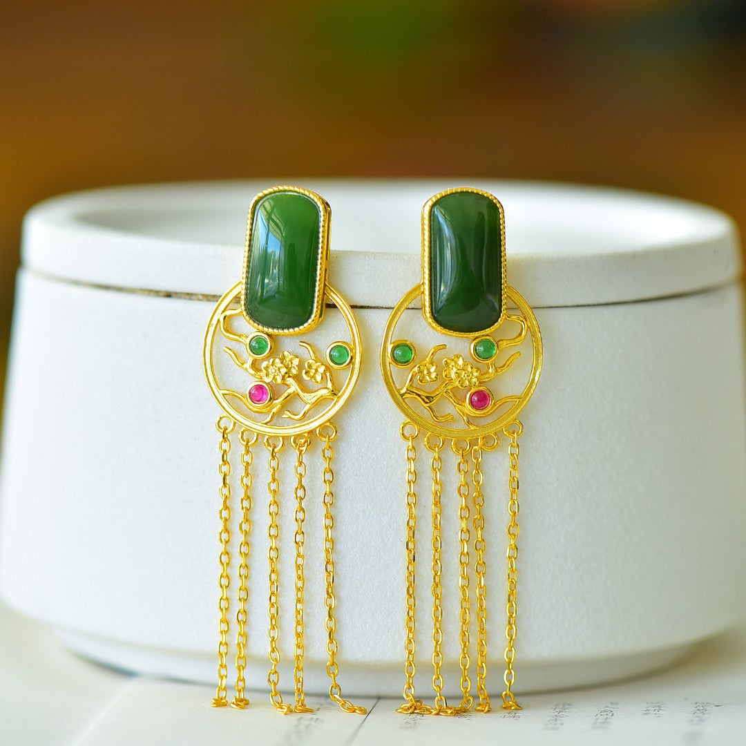 925_Silver_Nephrite_Green_Jade_Earrings_261