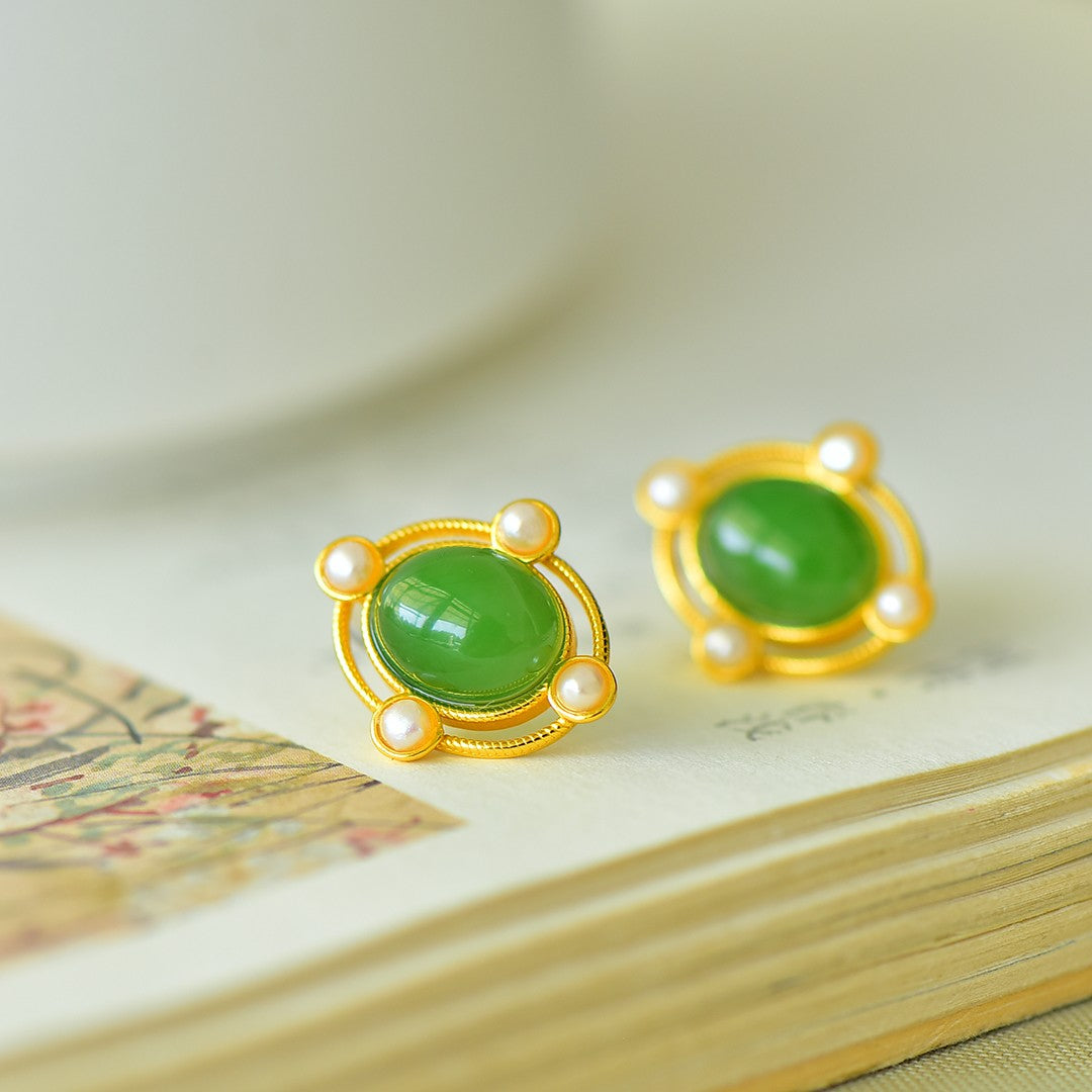 925_Silver_Nephrite_Green_Jade_Earrings