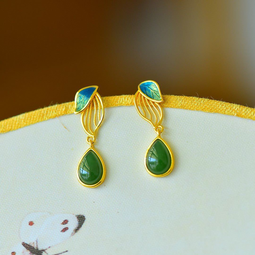 925_Silver_Nephrite_Green_Jade_Earrings_22
