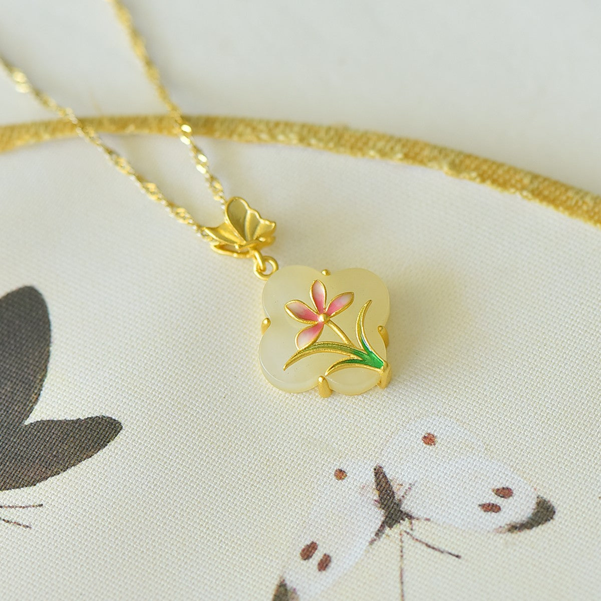 S925_Sterling_Silver_Hetian_Jade_Pendant_Clover_2