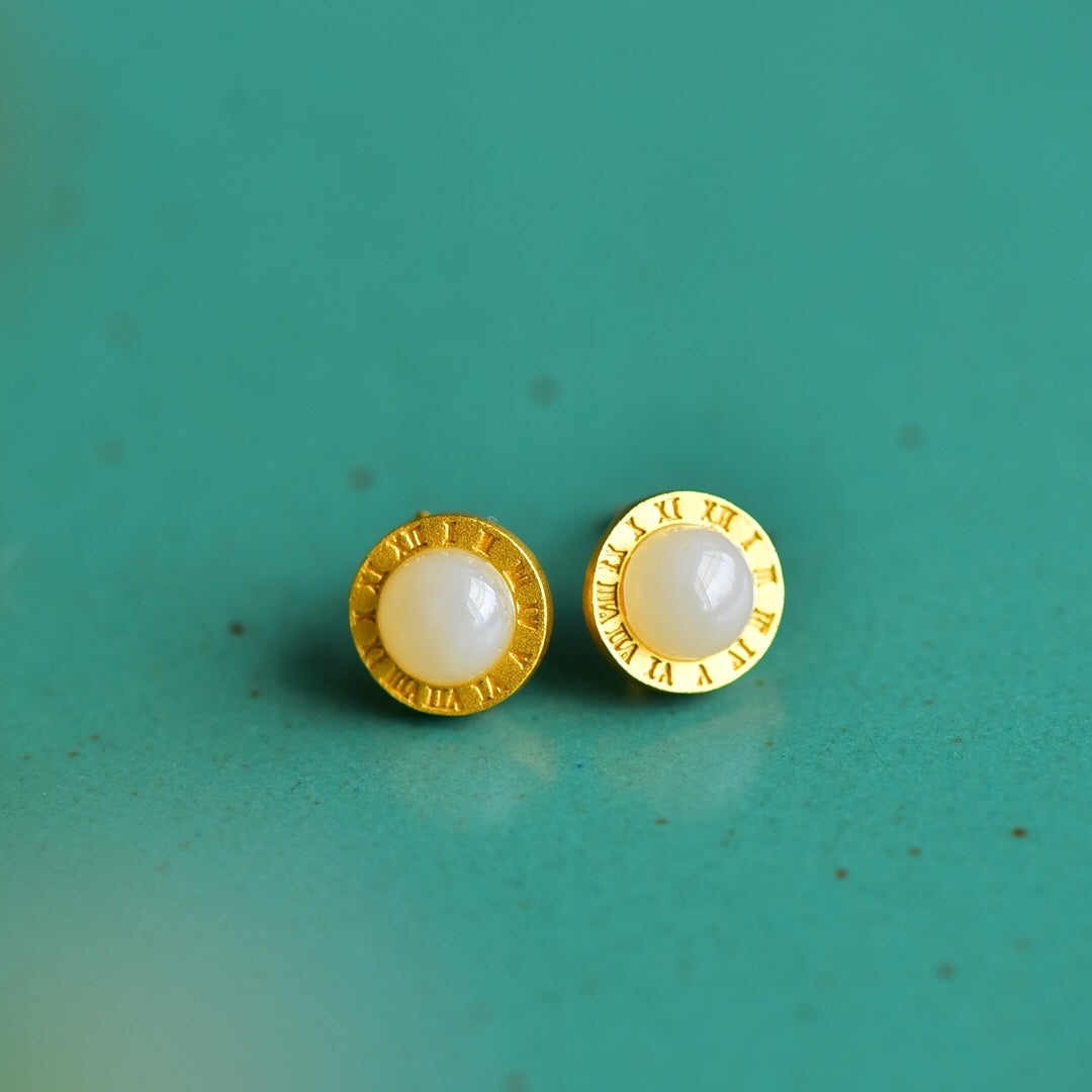 925_Silver_Nephrite_Earrings_Fashion_With_Certificate
