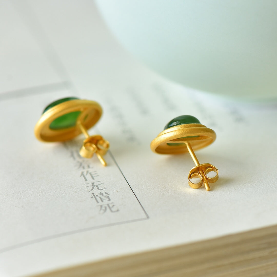 925_Inlaid_Nephrite_Green_Jade_Earrings_Fashion