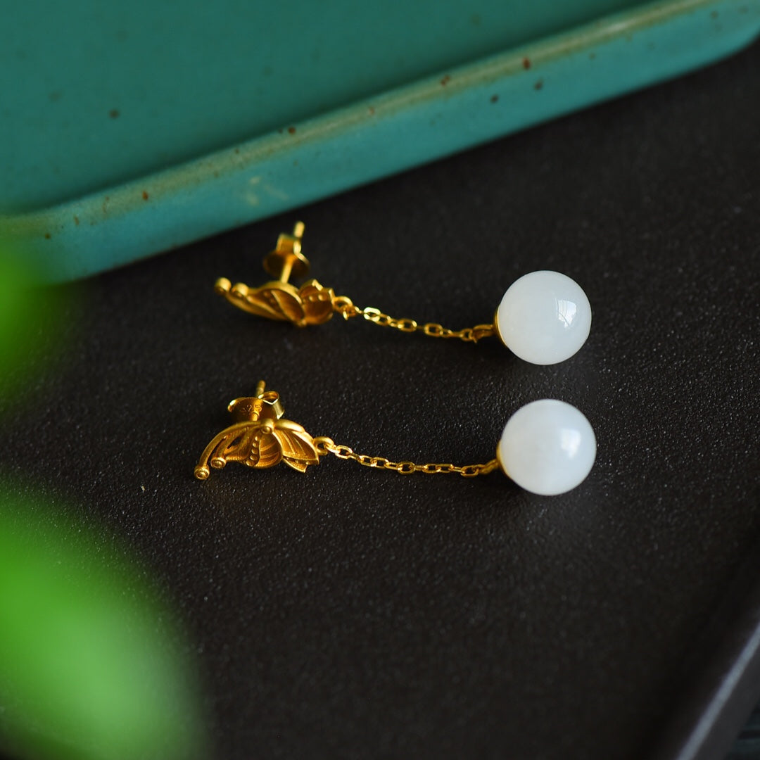 925_Silver_Yt_Nephrite_Earrings_Pendant_With_Certificate