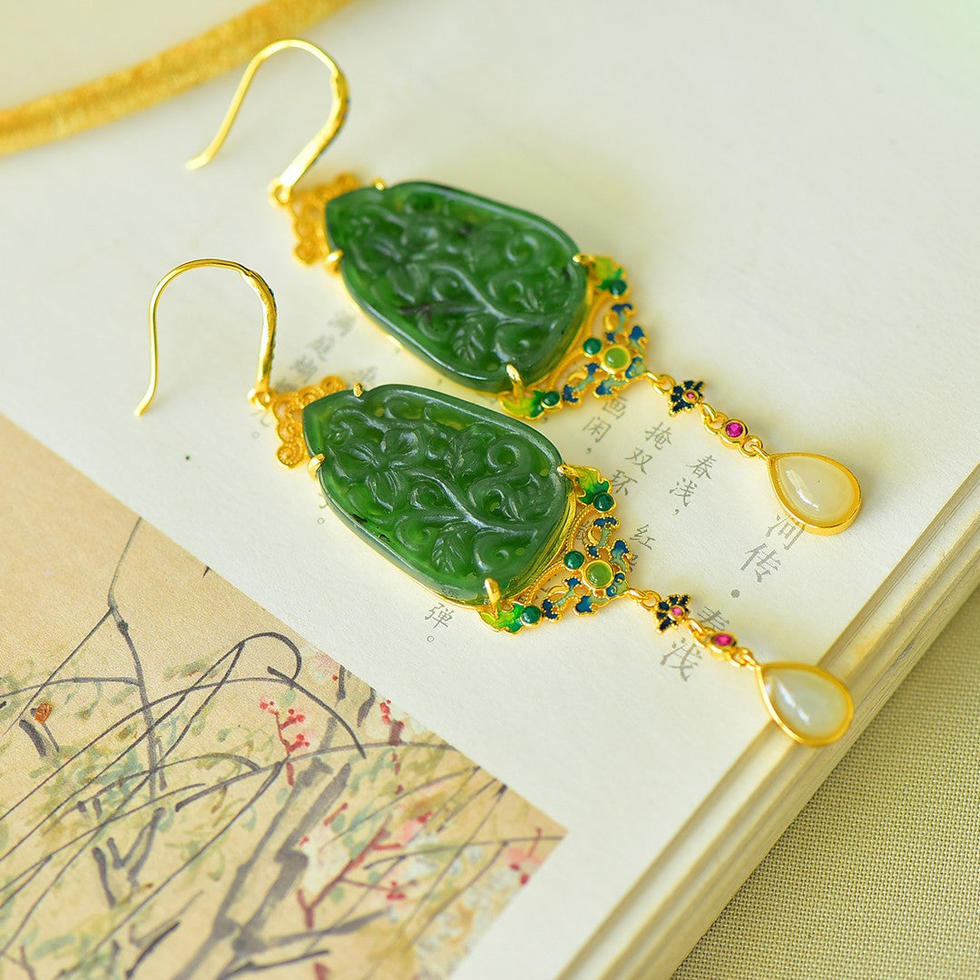 925_Silver_Nephrite_Green_Jade_Earrings_114