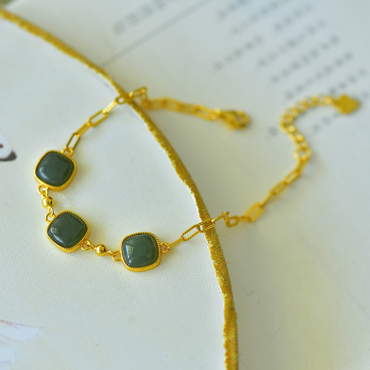 S925 Sterling Silver Green Jade Bangle - Unique Artisan Crafted Design