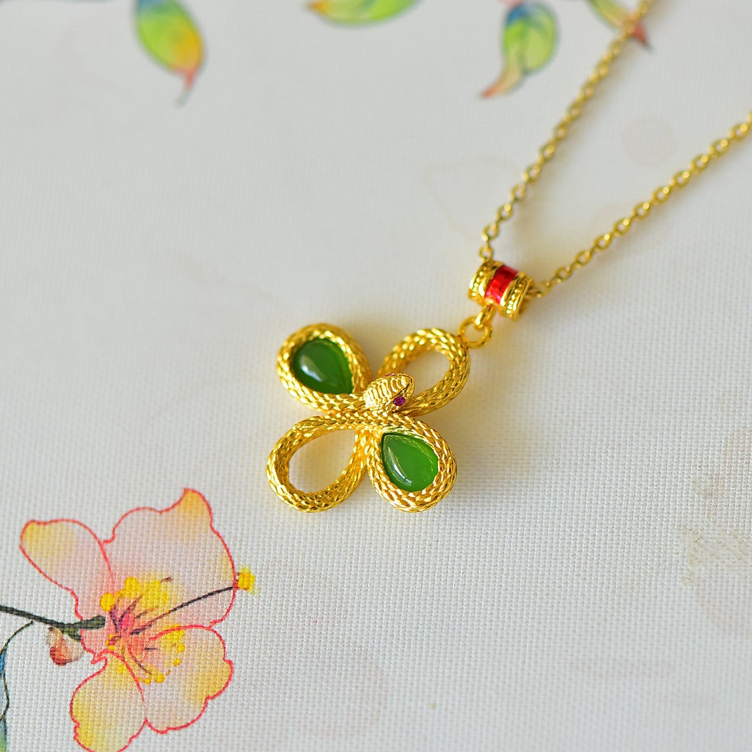 S925_Sterling_Silver_Hetian_Jasper_Pendant_Clover