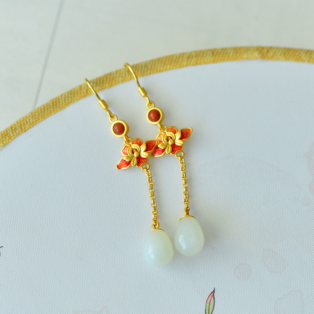 925_Silver_Nephrite_Earrings_Simple_Elegant