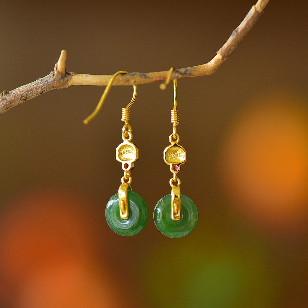 925_Silver_Nephrite_Green_Jade_Donut_Earrings_125