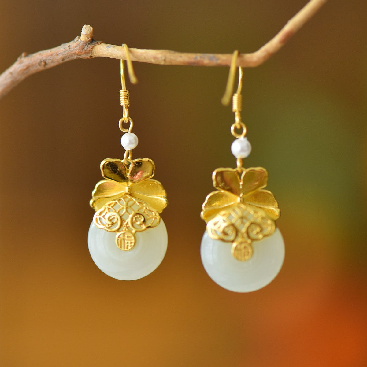 925_Silver_Nephrite_Earrings_Fine_Texture_With_Certificate_236