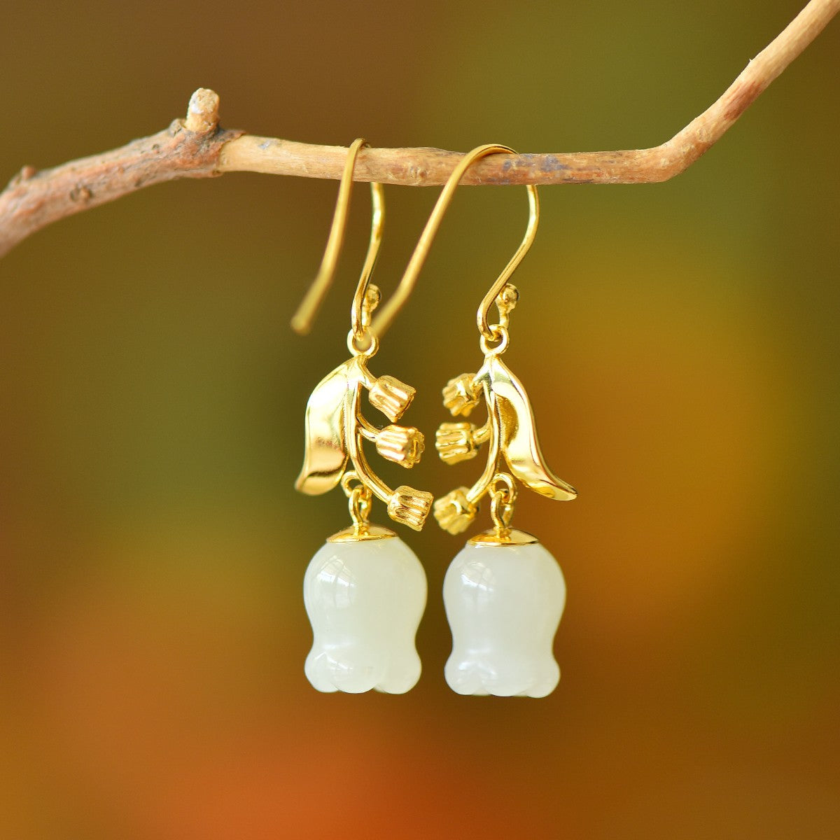 925_Silver_Nephrite_Earrings_Fine_Texture_With_Certificate