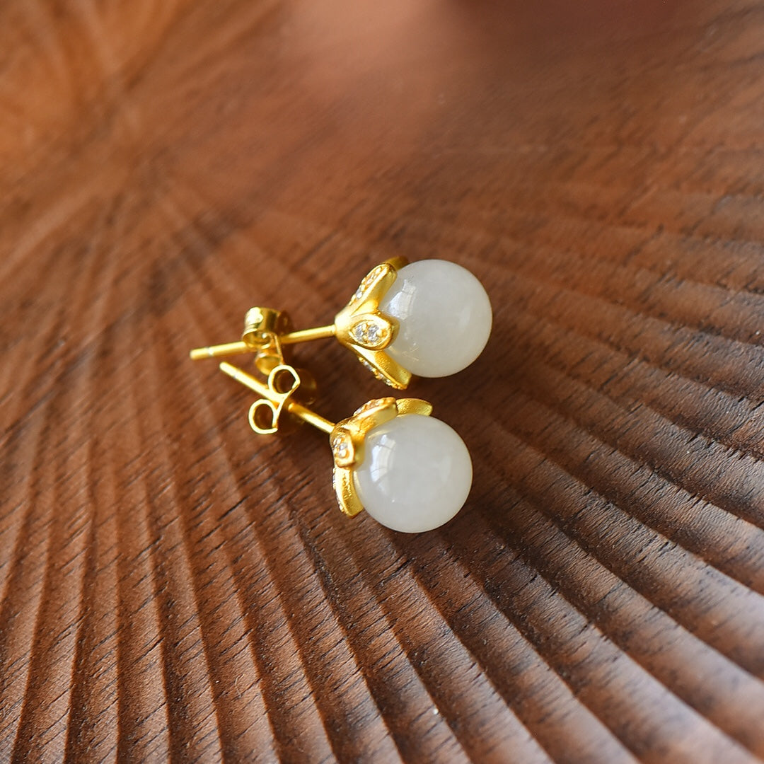 925_Silver_Yt_Nephrite_Earrings_Fine_Texture_Exquisite_205