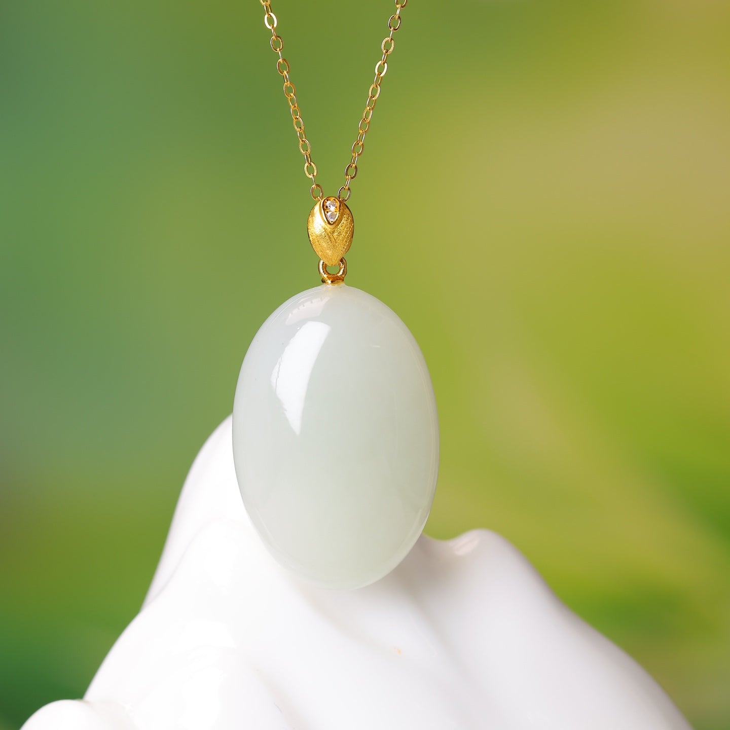 S925_Sterling_Silver_Hetian_Jade_Qinghai_Material_Pendant