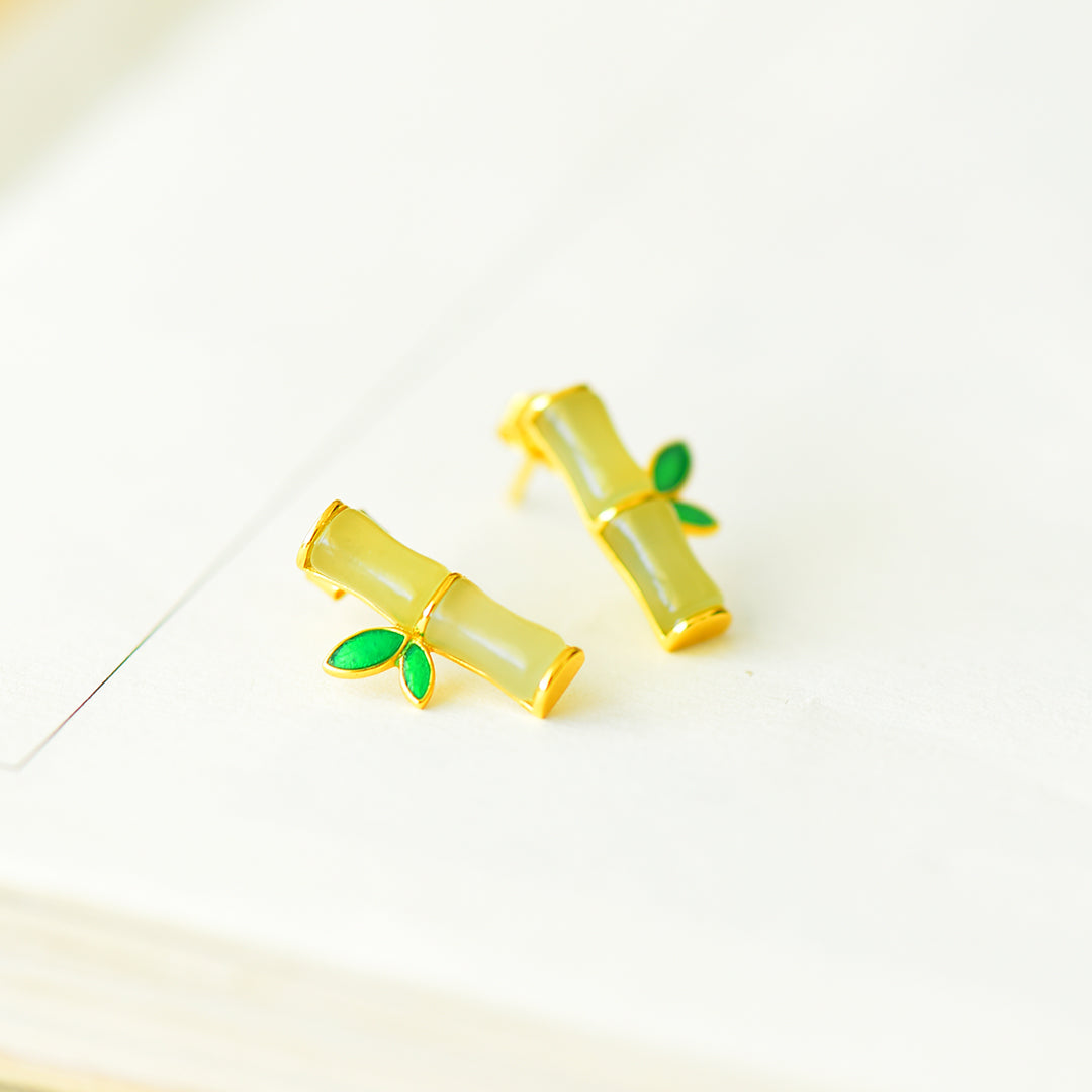925_Silver_Nephrite_Earrings_Simple_With_Certificate_59