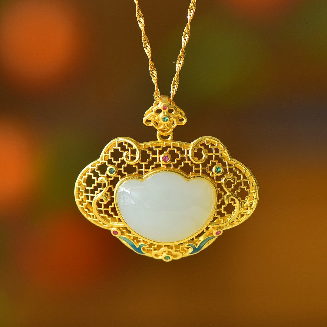 S925_Sterling_Silver_Hetian_Jade_Ruyi_Pendant_1