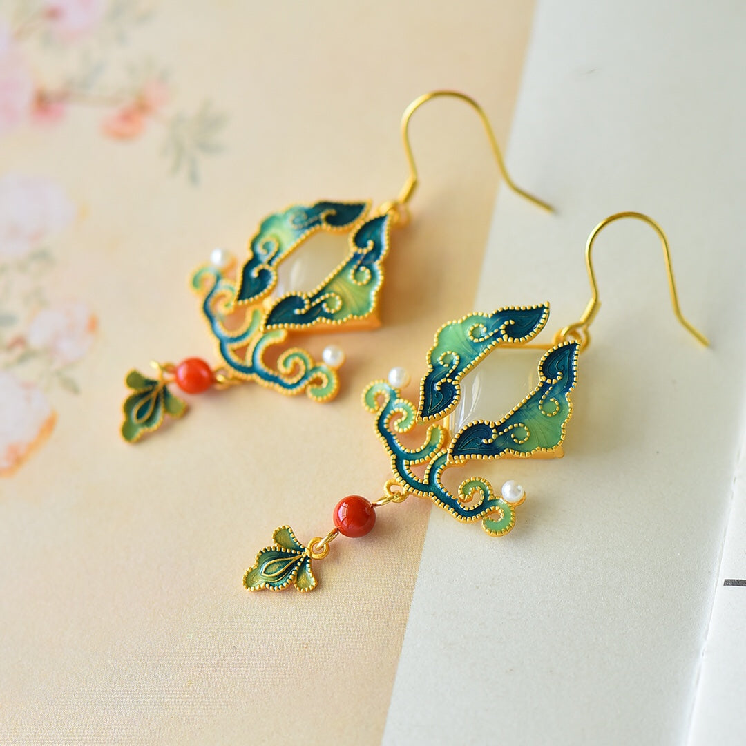 925_Inlaid_Nephrite_Earrings