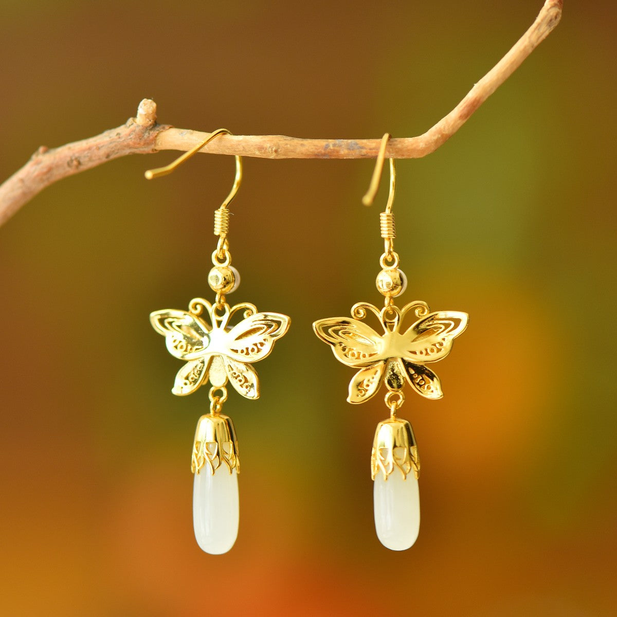 925_Silver_Nephrite_Earrings_Fine_Texture_With_Certificate_234