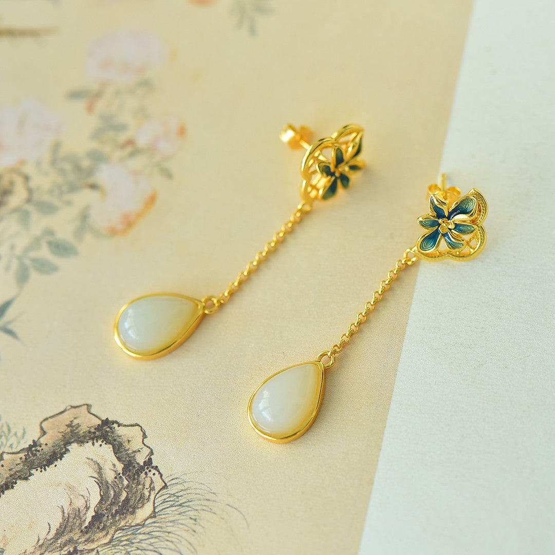 925_Silver_Nephrite_Earrings_Simple_Elegant_101