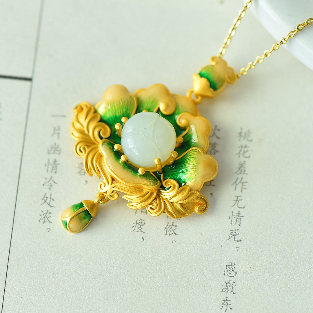 S925_Sterling_Silver_Hetian_Jade_Pendant_Lotus_6