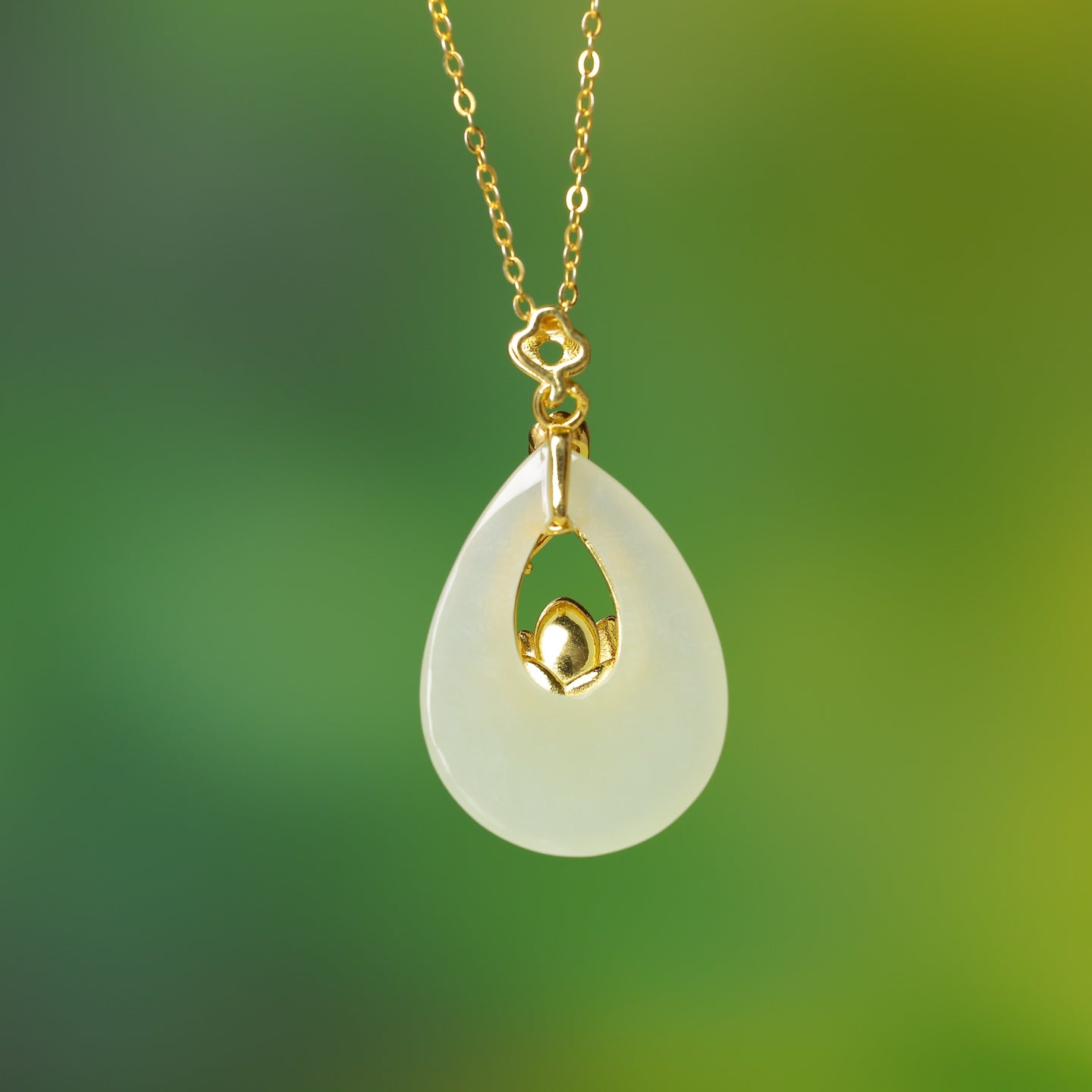 S925_Sterling_Silver_Hetian_Jade_Pendant_Lotus