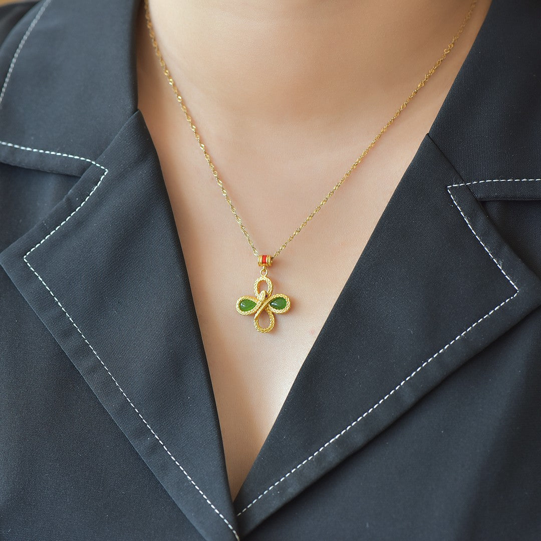 S925_Sterling_Silver_Hetian_Jasper_Pendant_Clover