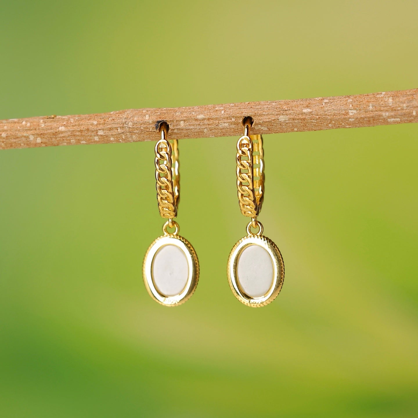 925_Silver_Nephrite_Earrings_Fine_Texture_174