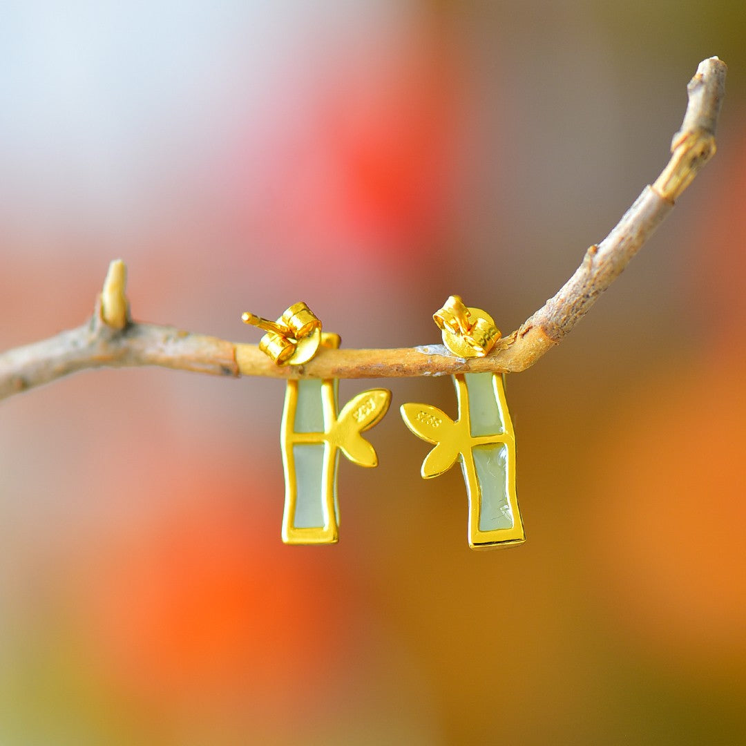 925_Silver_Nephrite_Earrings_Simple_With_Certificate_59