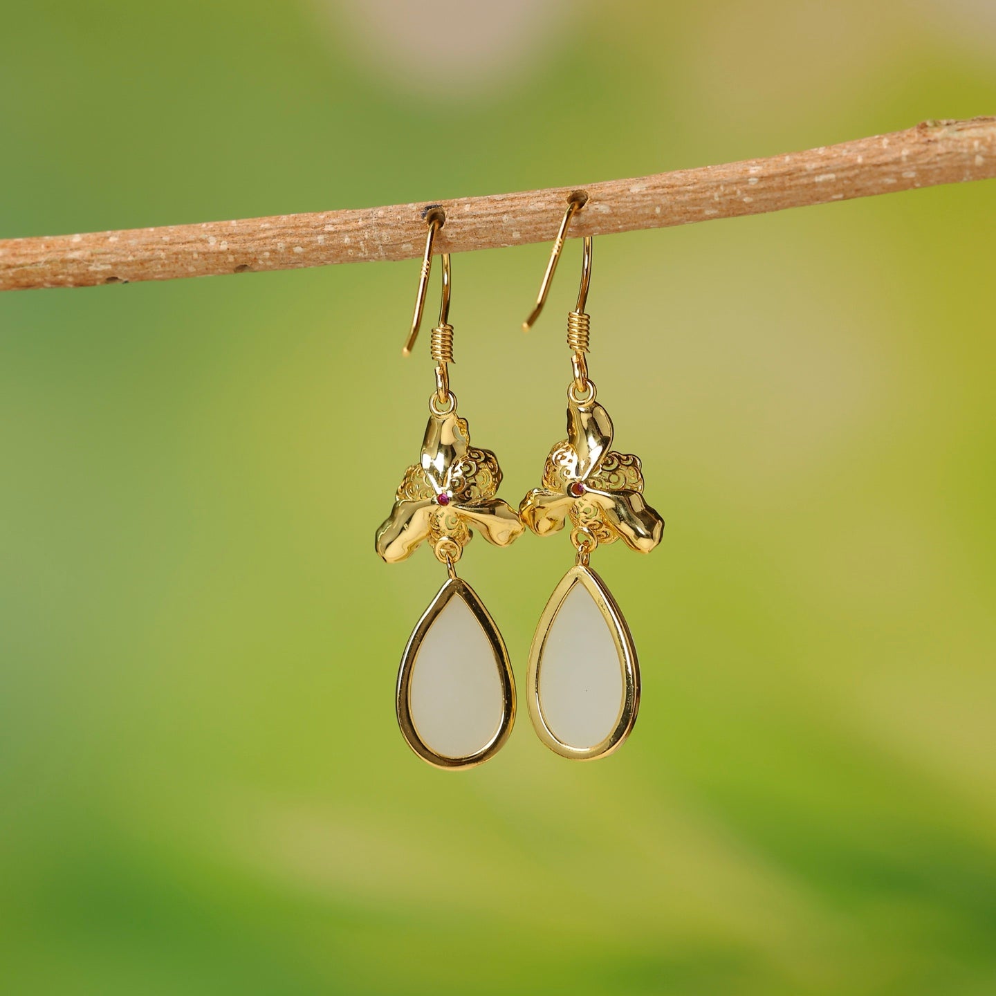 925_Silver_Nephrite_Earrings_Fine_Texture_178