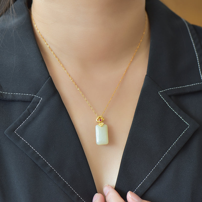 S925_Sterling_Silver_Hetian_Jade_Ruyi_Pendant_Auspicious_Cloud