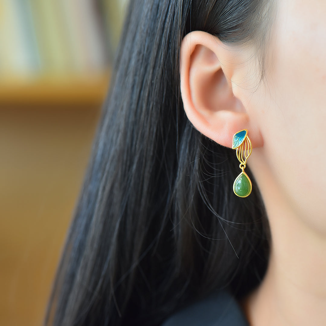 925_Silver_Nephrite_Green_Jade_Earrings_22