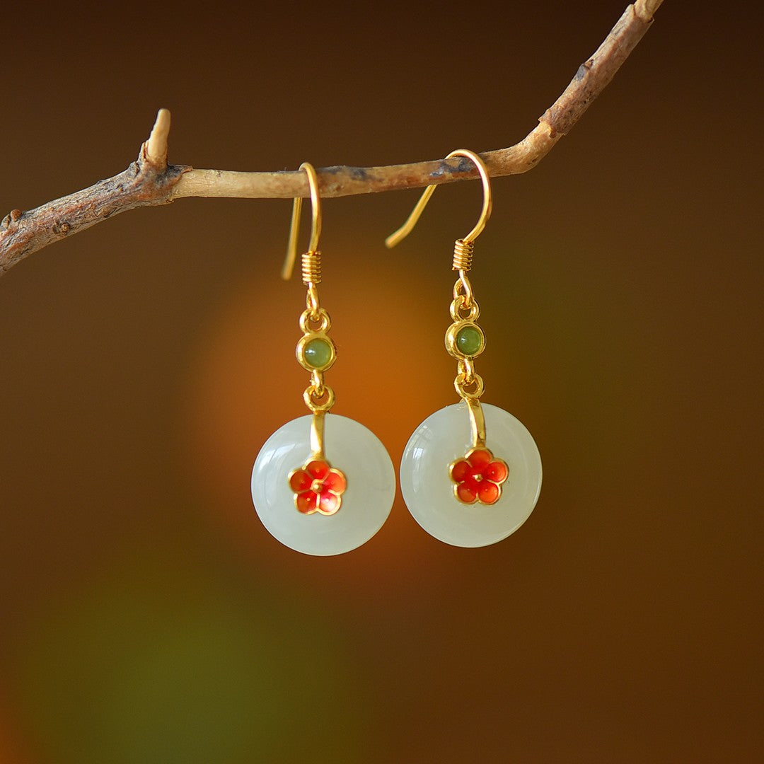 925_Silver_Nephrite_Donut_Earrings