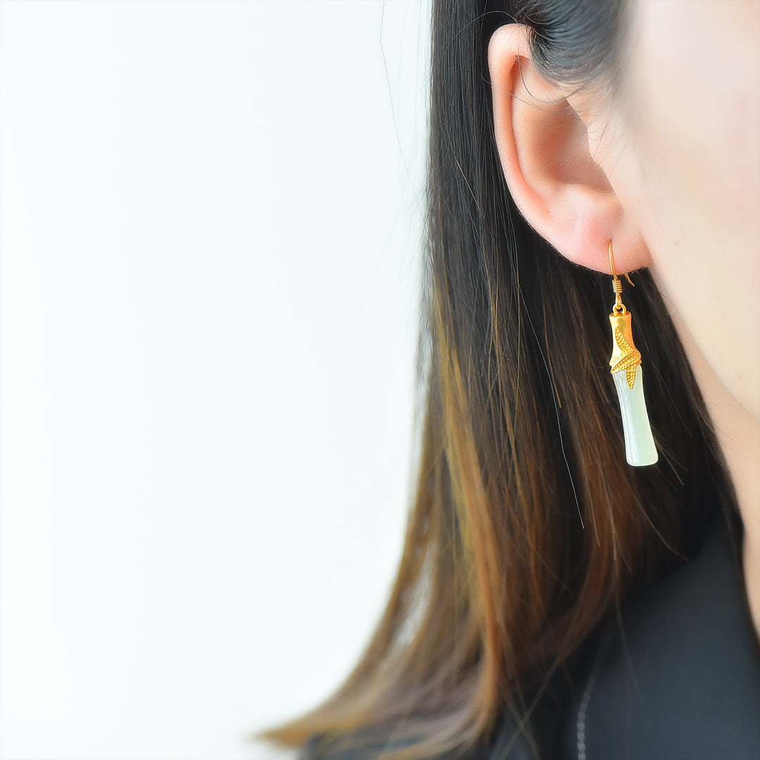 925_Silver_Nephrite_Earrings_Simple_With_Certificate