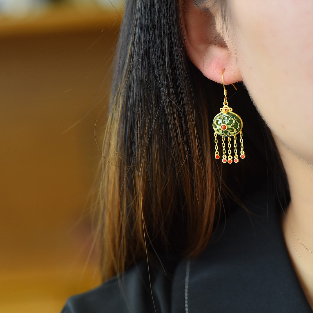 925_Silver_Nephrite_Green_Jade_Earrings_Simple