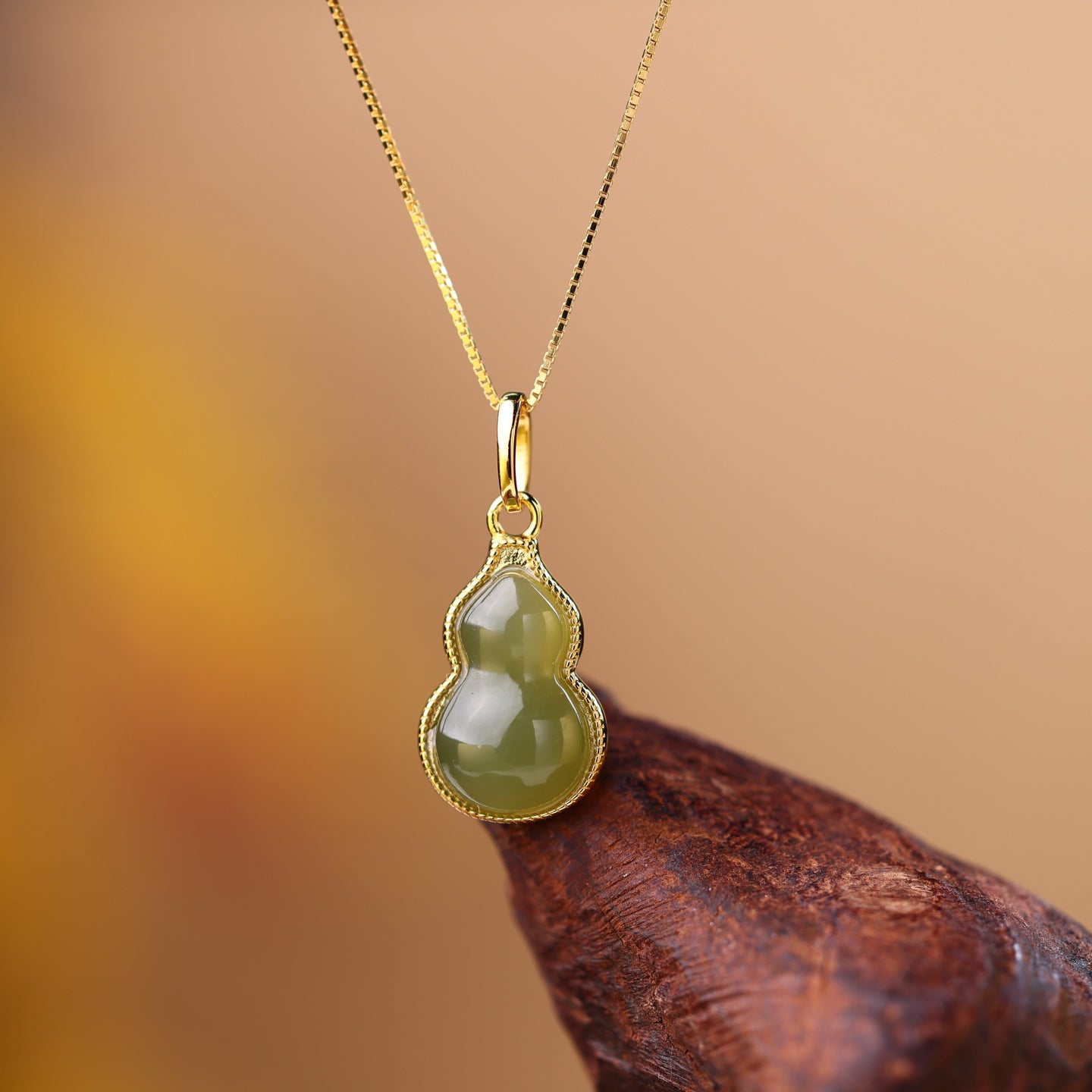 S925_Sterling_Silver_Hetian_Jade_Qinghai_Material_Pendant_Gourd_1