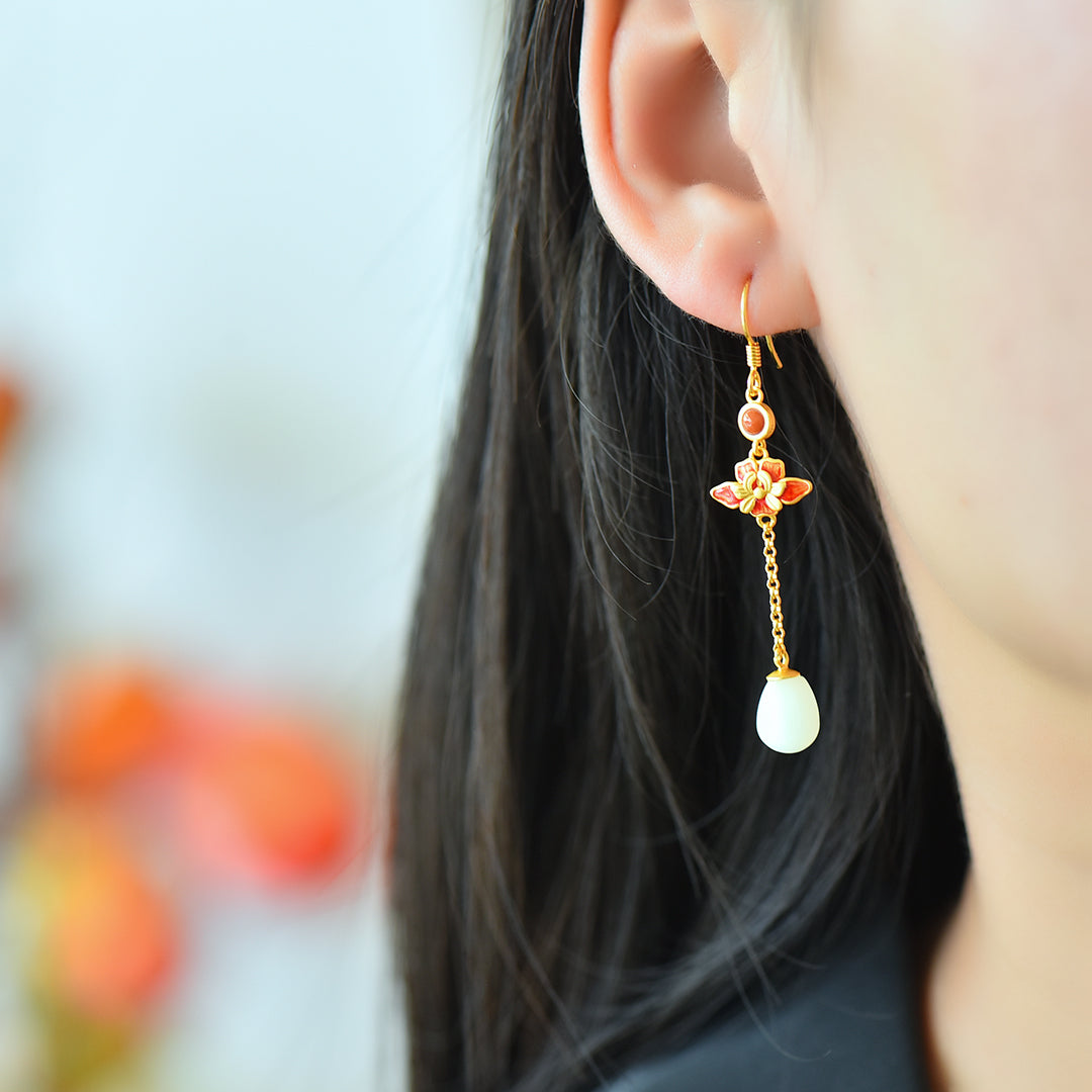 925_Silver_Nephrite_Earrings_Simple_Elegant