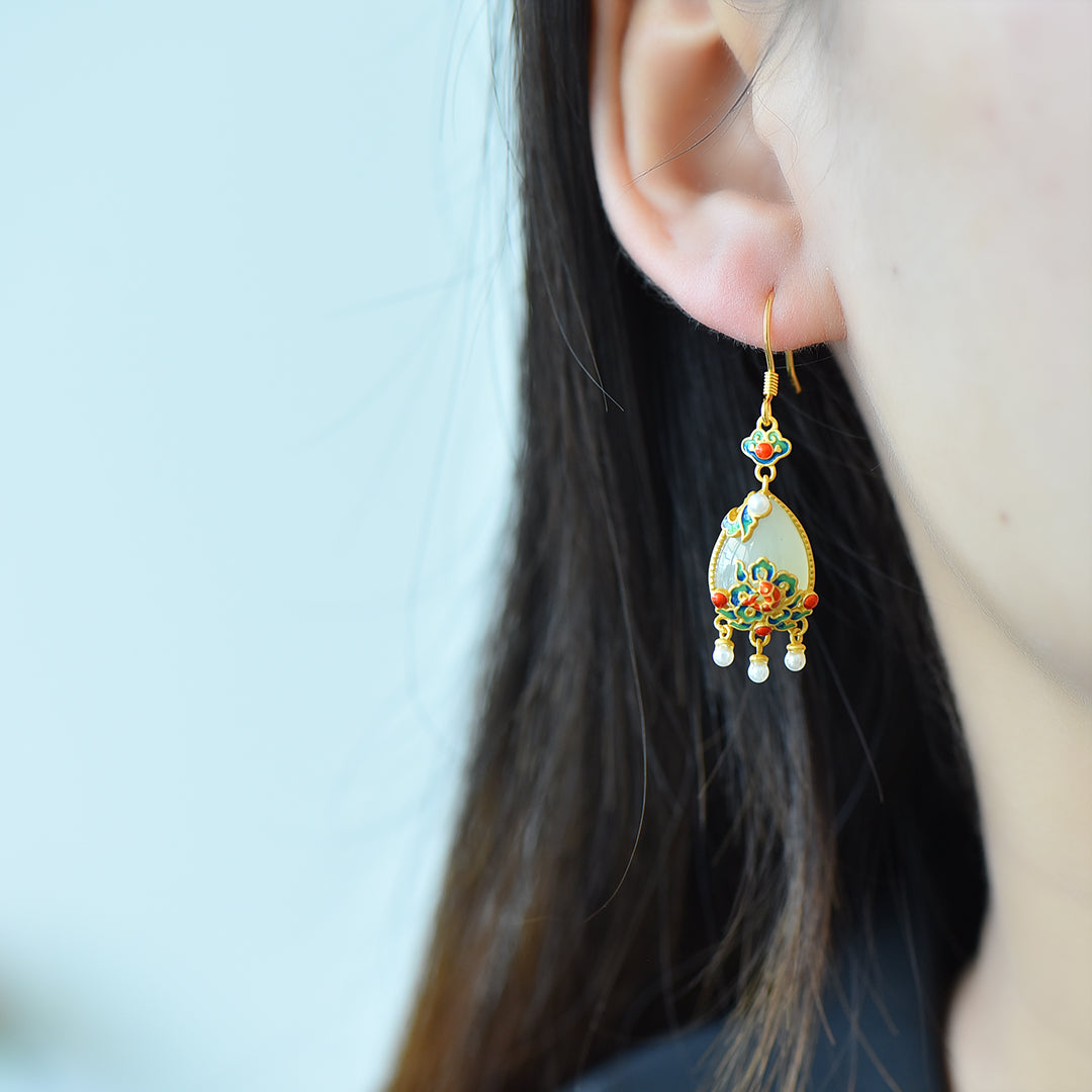 925_Silver_Nephrite_Earrings_With_Certificate_99