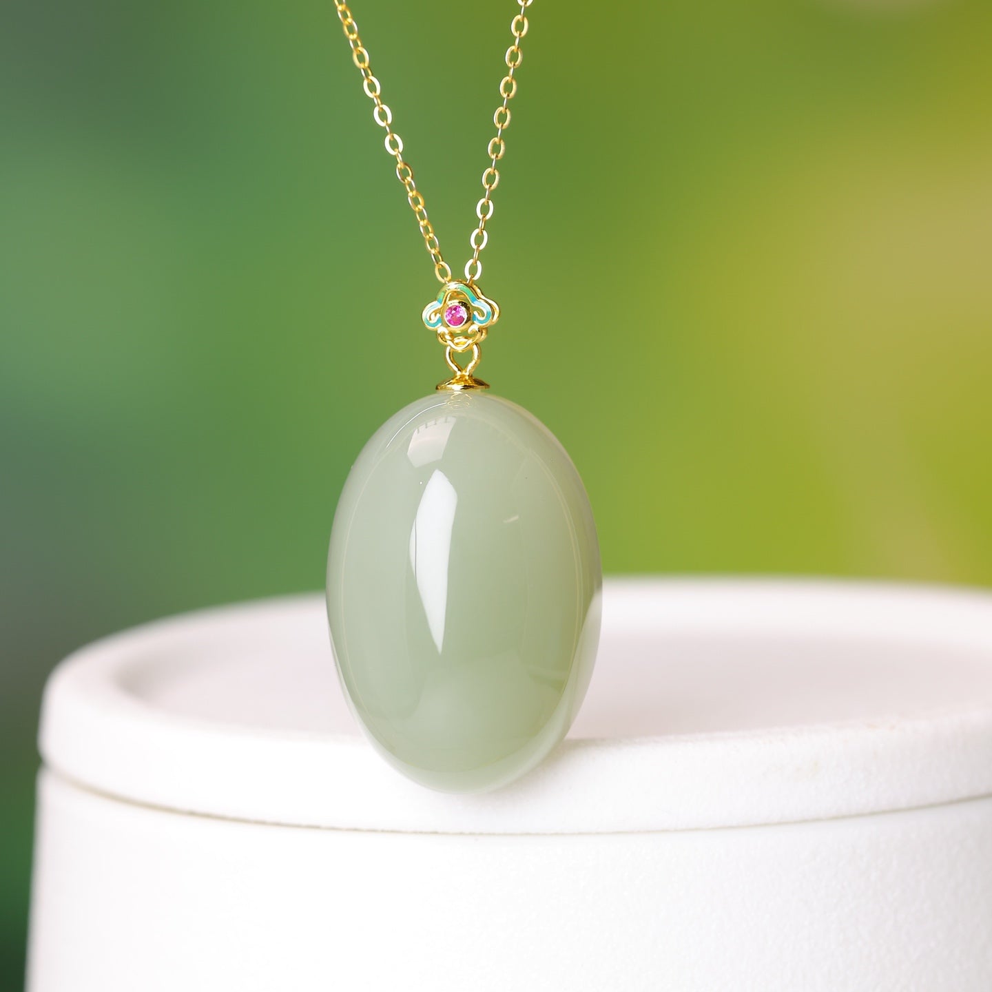 S925_Sterling_Silver_Hetian_Jade_Qinghai_Material_Ruyi_Pendant_1