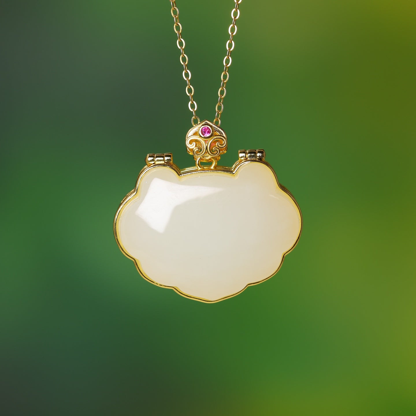 S925_Sterling_Silver_Hetian_Jade_Ruyi_Lock_Ruyi_Pendant