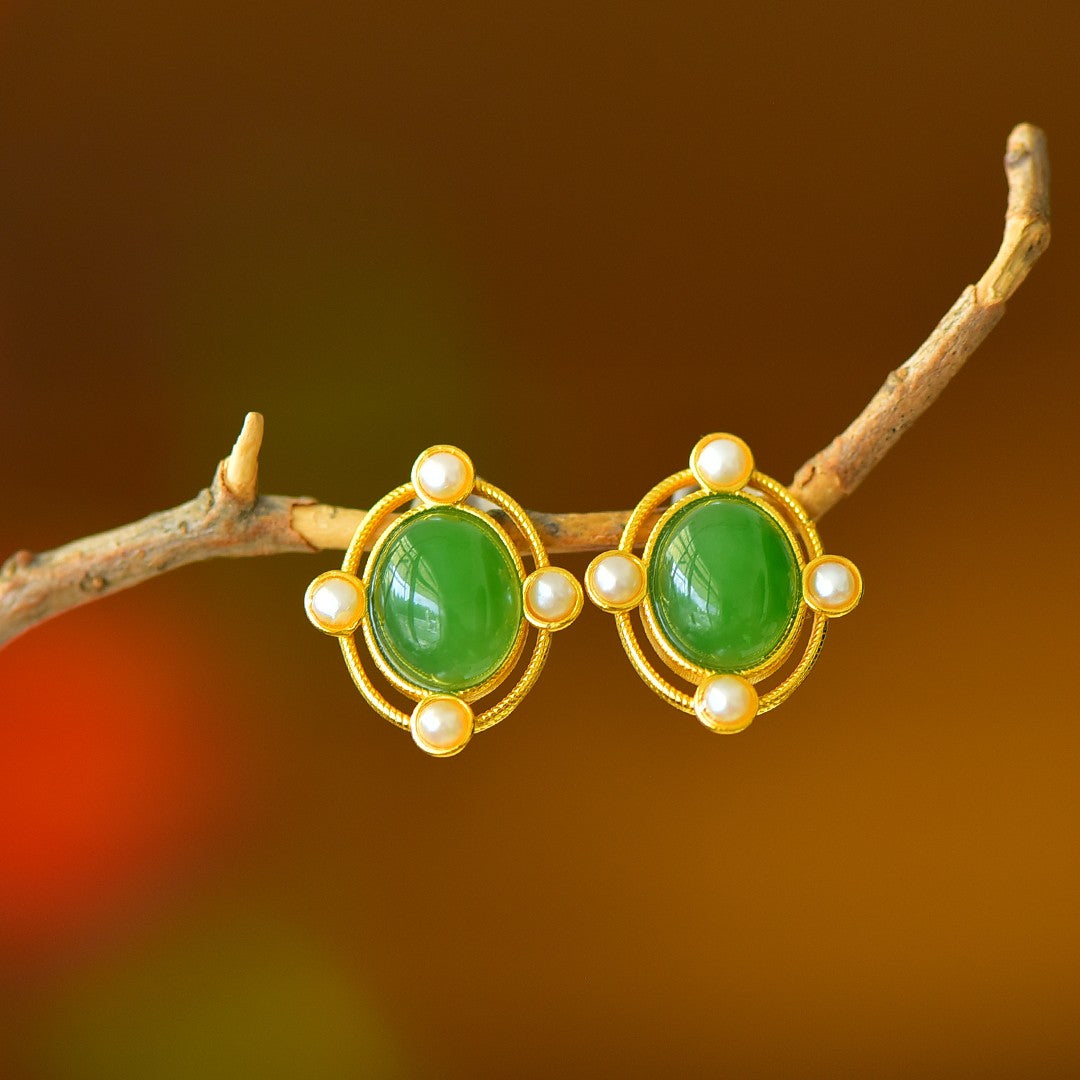 925_Silver_Nephrite_Green_Jade_Earrings