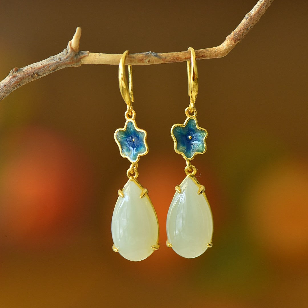 925_Silver_Nephrite_Earrings_Fine_Texture