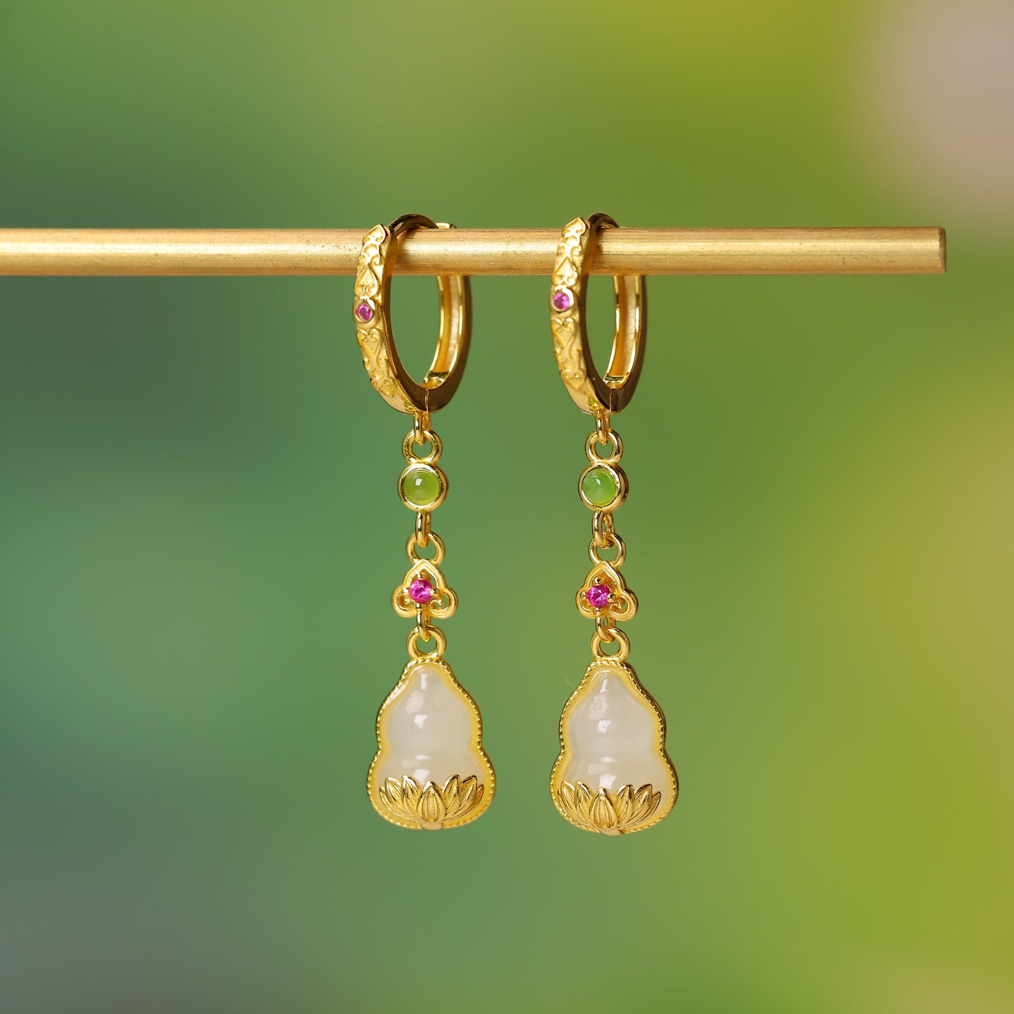 925_Silver_Nephrite_Earrings_Fine_Texture_169