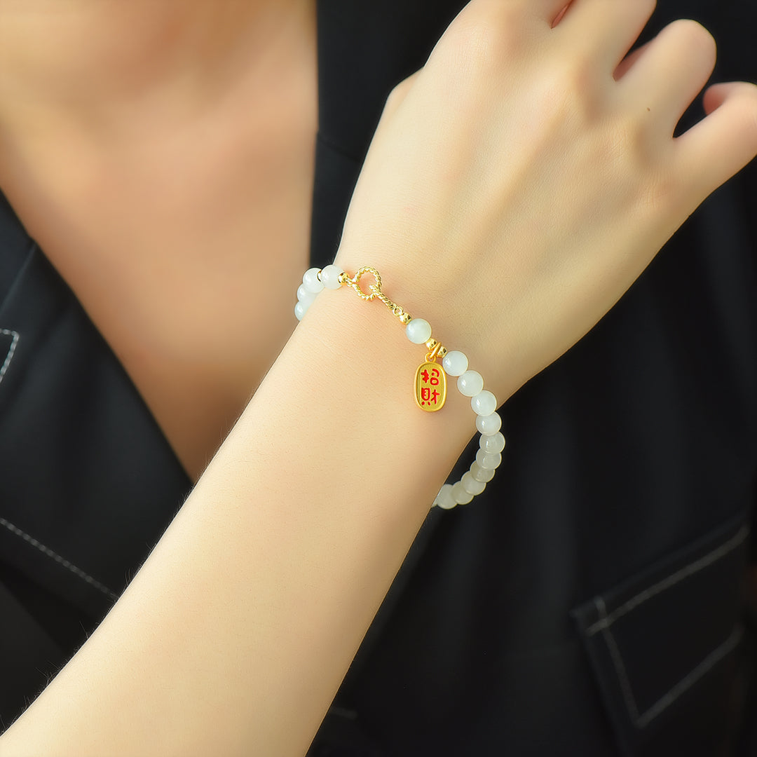 S925 Silver Nephrite Jade Bangle - Butterfly & Heart Fine Jewelry
