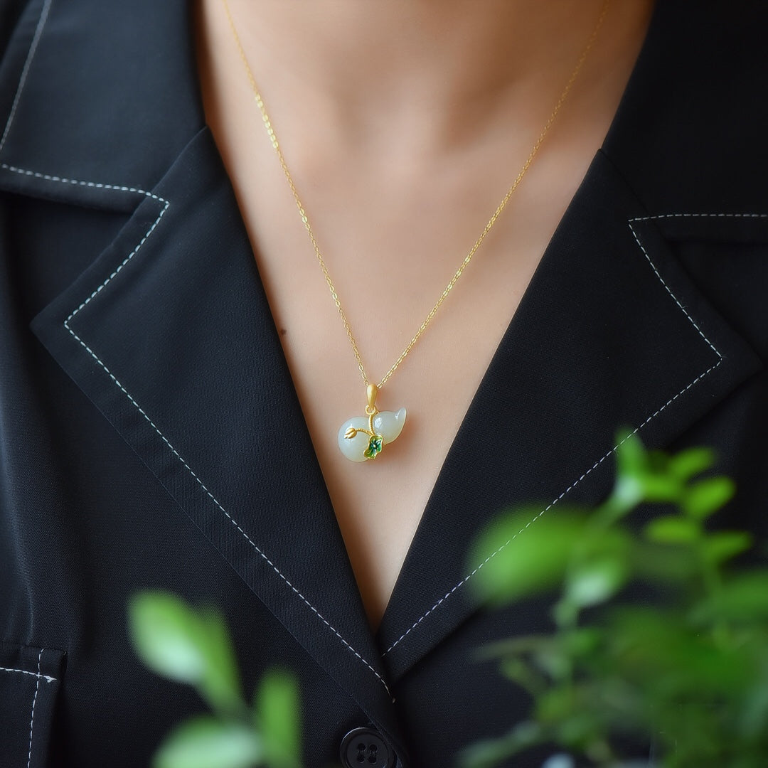 S925_Sterling_Silver_Hetian_Jade_Pendant_Gourd_4