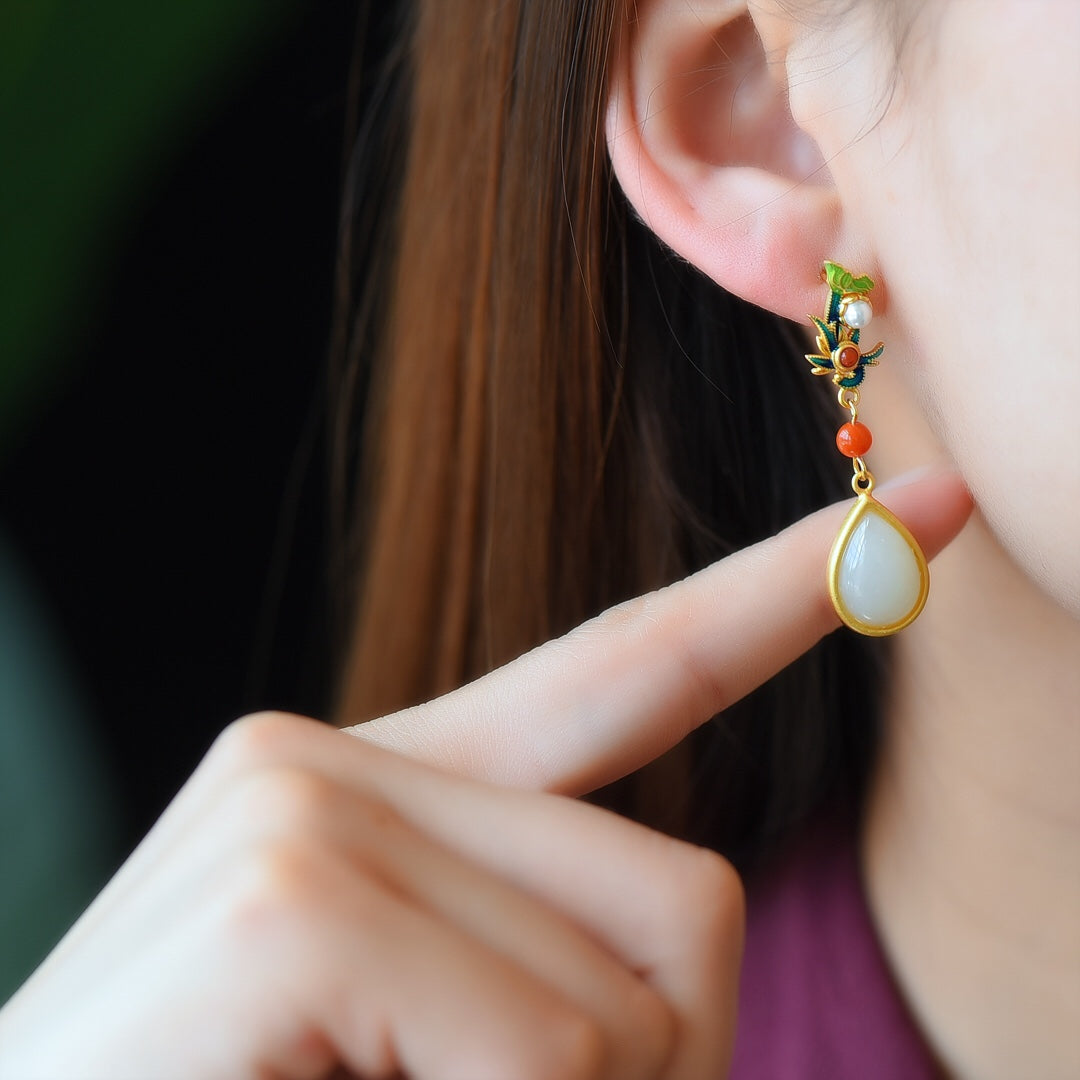 925_Silver_Nephrite_Earrings_Fine_Texture_89