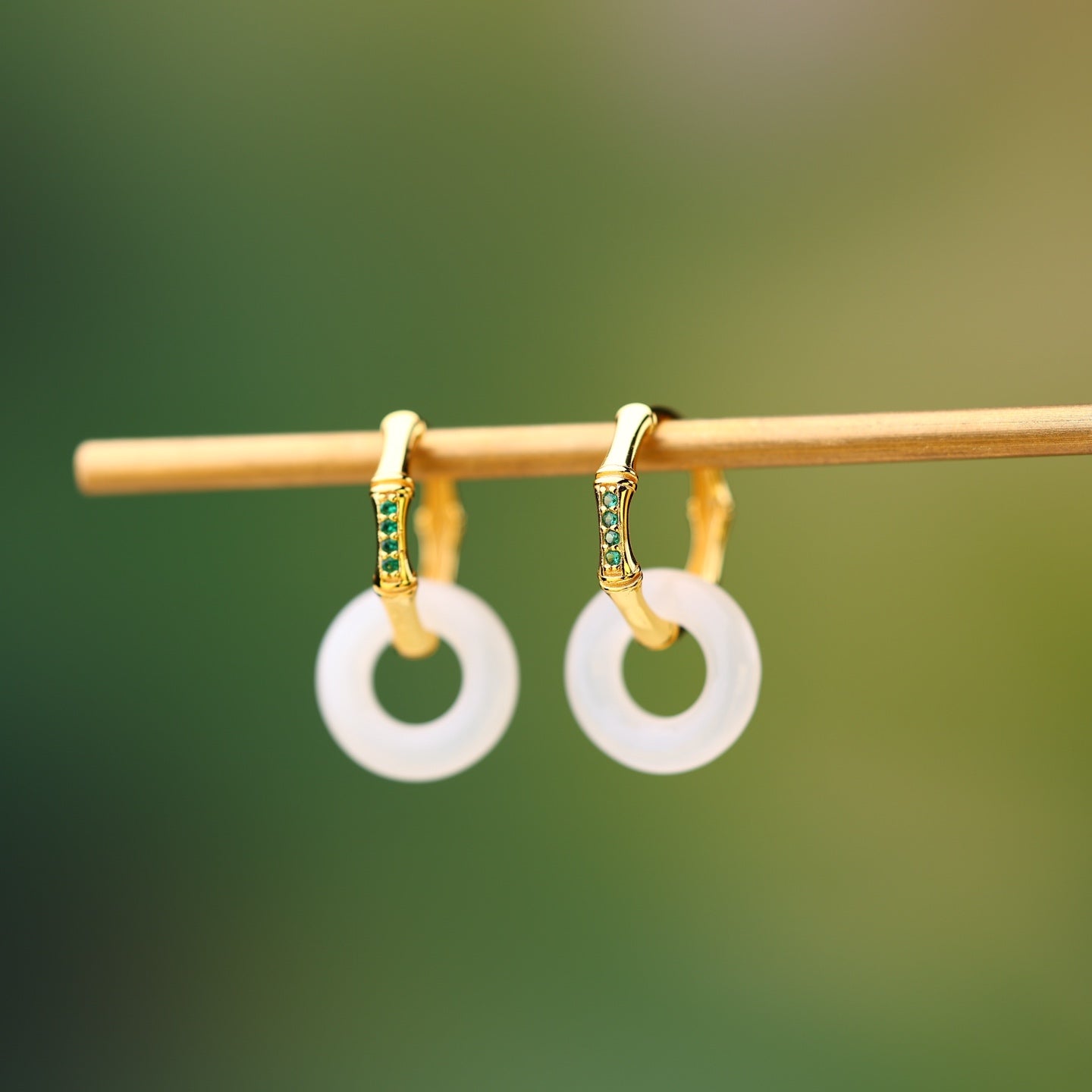 925_Silver_Best_Seller_Q_Nephrite_Earrings_Fine_Texture