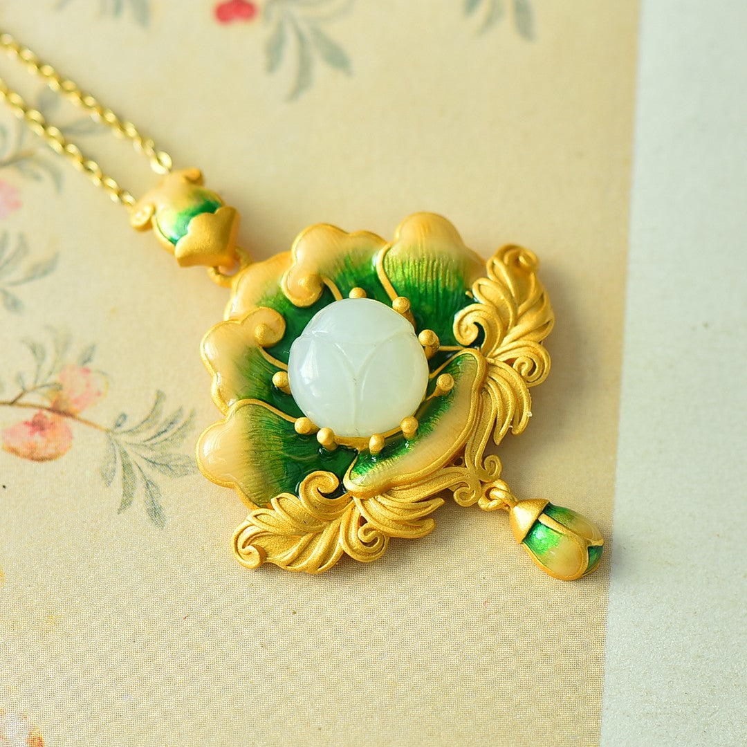 S925_Sterling_Silver_Hetian_Jade_Pendant_Lotus_6