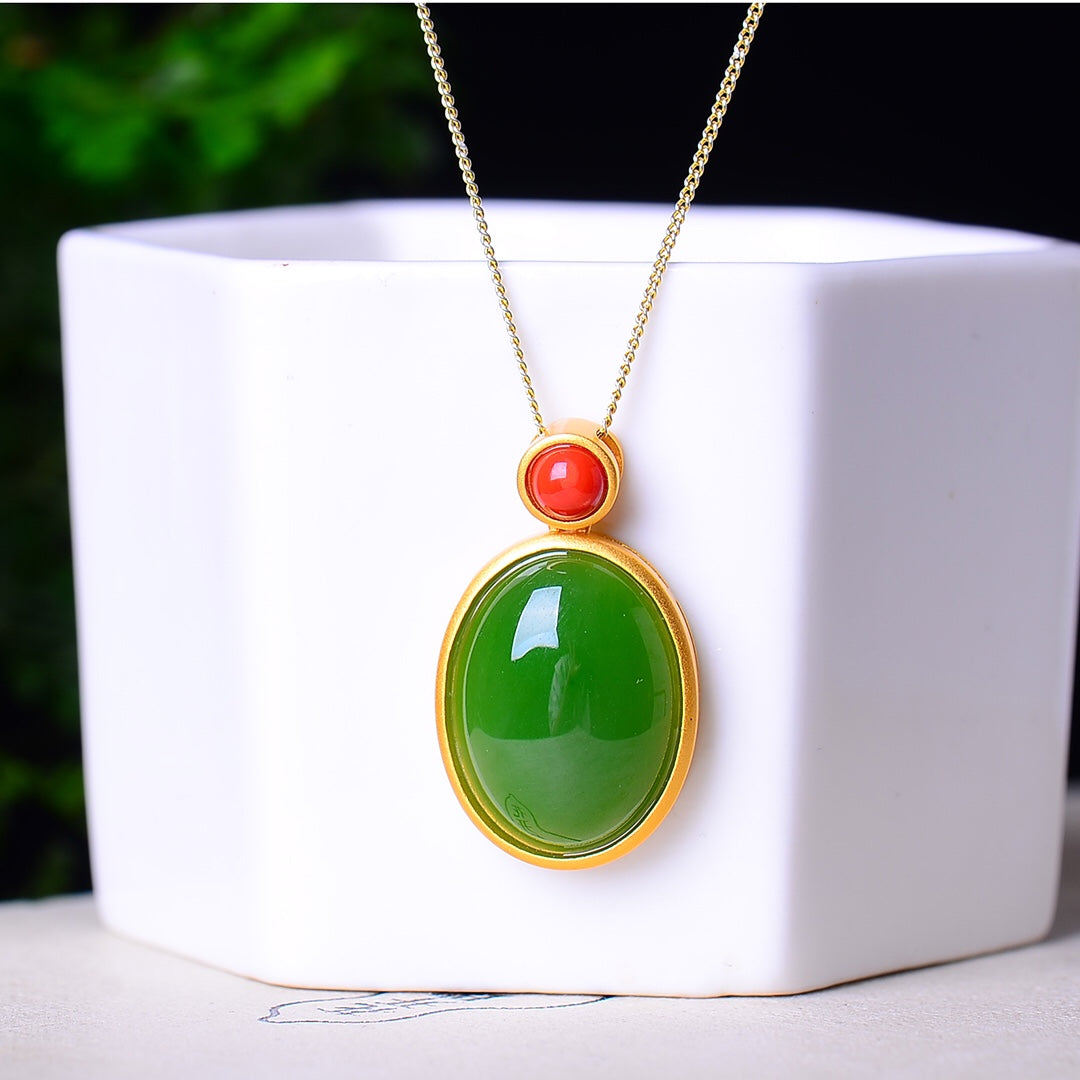 S925_Sterling_Silver_Hetian_Jade_Hetian_Jasper_Pendant