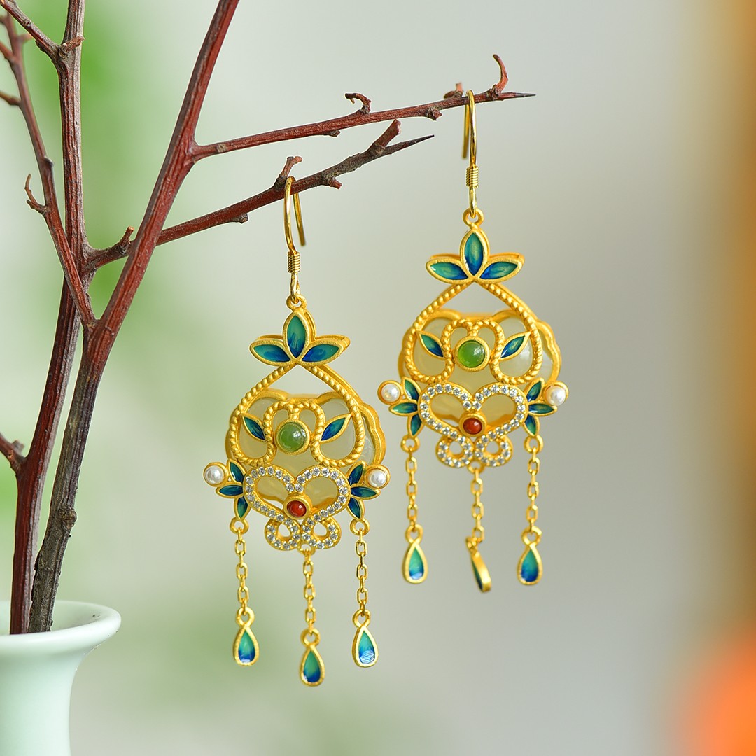 925_Silver_Nephrite_Earrings_Exquisite_Fine_Texture