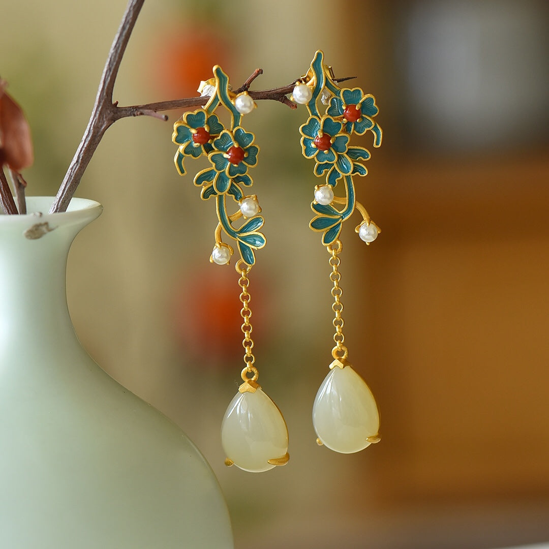 925_Silver_YtInlaid_Nephrite_Nephrite_Earrings