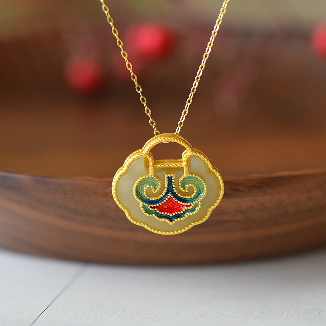 S925_Sterling_Silver_Hetian_Jade_Ruyi_Lock_Ruyi_Pendant_6