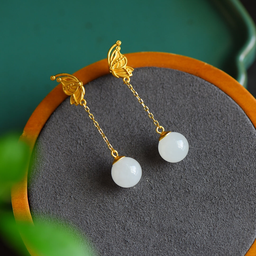 925_Silver_Yt_Nephrite_Earrings_Pendant_With_Certificate